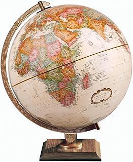 Gulf of America- Replogle World Classic Globe, 12" Desktop World Globe For Home or Office Desk Decor, Raised Relief, Up-to-date Cartography, Made in the USA, Antique