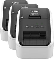 Brother QL-800 High-Speed Professional Printer,Plug&Label Feature, Genuine DK Pre-Sized Labels,Multi-System Compatible – Black&Red Printing Available (Required USB Cable Included),(Pack of 3)