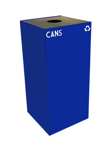 32 GAL Square Blue by Witt Industries – Square, 32.0 gallons, Alloy Steel, Blue, Model 32GC01-BL