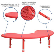 Flash Furniture Red / 35 x 65" / Contemporary Tables