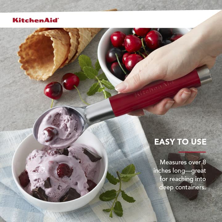 KitchenAid Matte Red / One Size / 1 Ice Cream Scoops