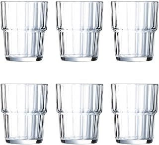 Arcoroc Norway Box of 6 Low Glasses Glass 16cl Soda Suitable Microwave Suitable Refrigerator Recyclable