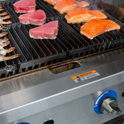 Food Equipment Countertop 24" S/S Radiant Gas Charbroiler by Globe – 24 x 20 inches, 18/10 Steel, Stainless-Steel, Model GCB24G-SR