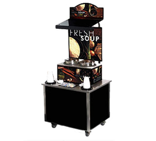Cayenne® Tuscan Theme Soup Kiosk by Vollrath – Tuscan, Aluminum, Black, Model 3702802