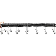 18" W Portable Flexible & Expandable Conveyor by Global Industrial – 86"L x 18"W x 10"H, Alloy Steel, Model 168112