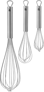 WMF Profi Plus Whisk Set of 3, Stainless Steel 18/10, Teardrop Shaped, Dishwasher Safe, 30cm