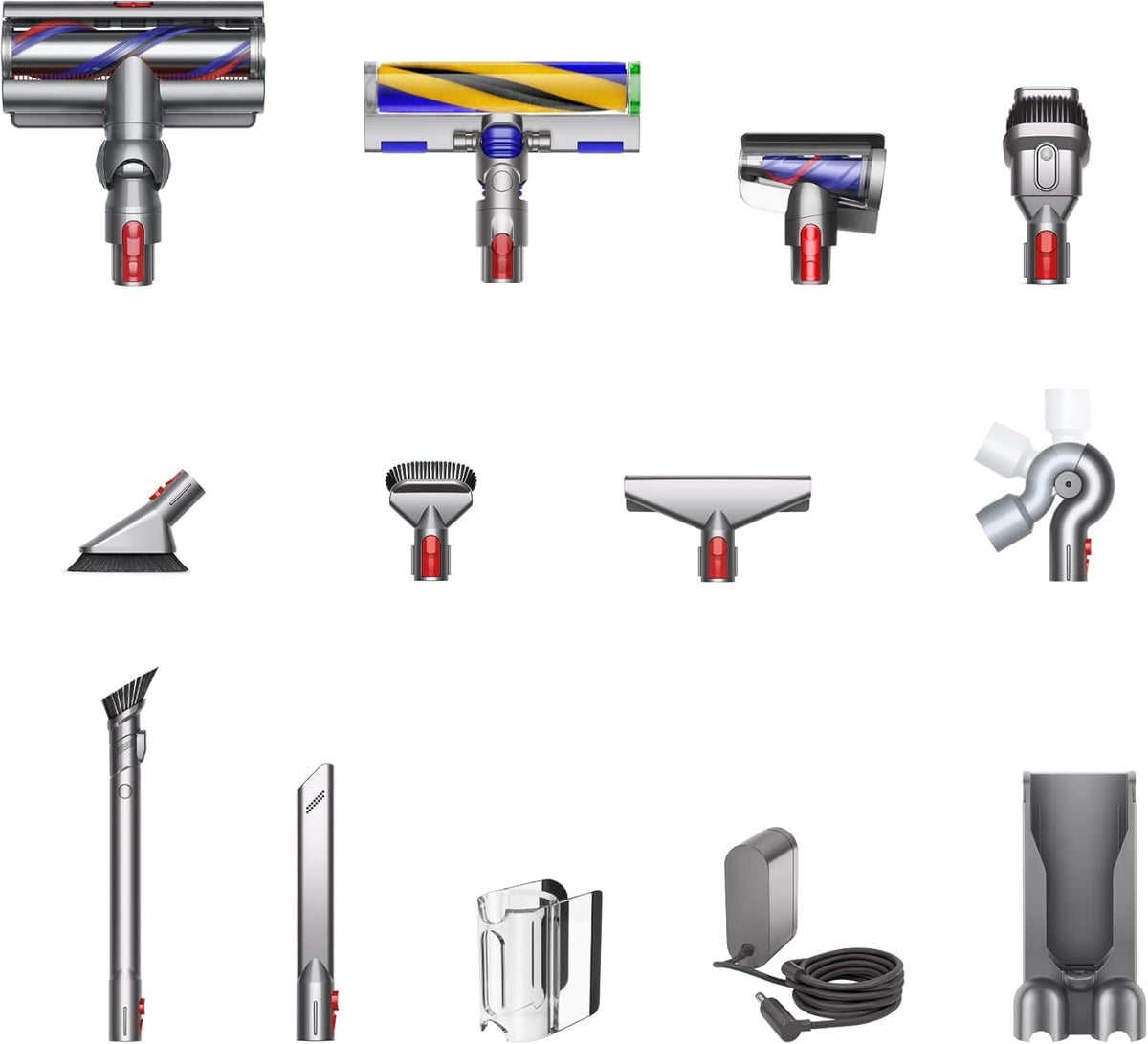 Detect Total Clean Extra (Renewed) by Dyson – One Size, Yellow/Nickel, Model V15