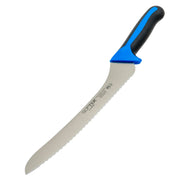 9" Blue Offset Steel Bread Knife by Winco – 9", Stainless Steel, Standard, Model KSTK-92