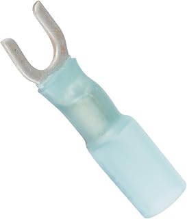 Gardner Bender AMT-113 Xtreme Environment Spade Terminal, Heat-Shrink Insulation, 16-14 Wire Gauge (AWG), 3 Pk., Blue