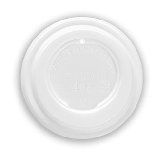 Compostable Espresso Coffee Cup Lids by Vegware – 2.4", CPLA, White, Pack of 2000, Model VLID62S