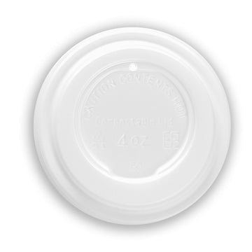 Compostable Espresso Coffee Cup Lids by Vegware – 2.4", CPLA, White, Pack of 2000, Model VLID62S