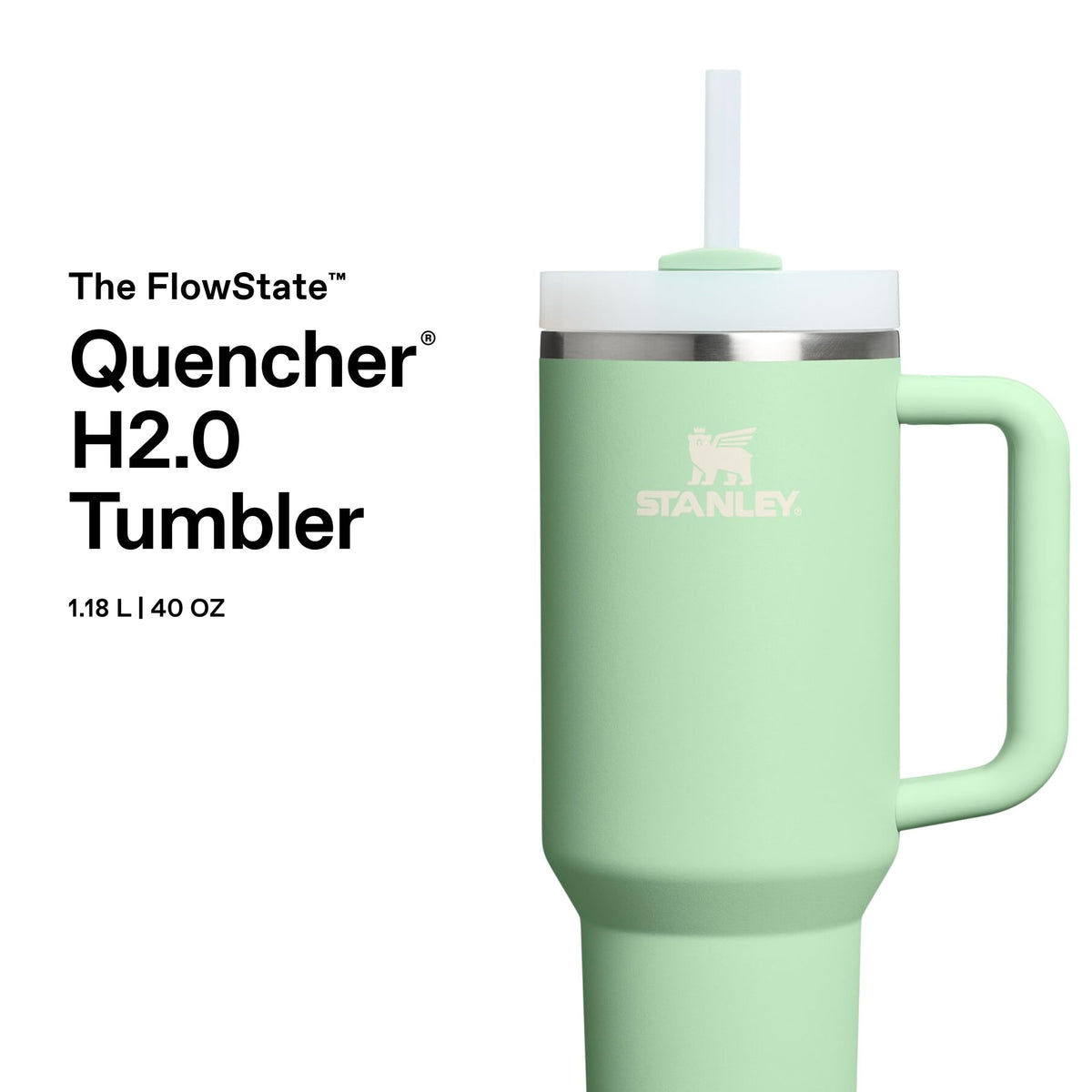 Flowstate Tumbler by by STANLEY – 1.18 liters, Edelstahl, Pistachio, Model 10-13230-063