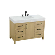 Elegant Kitchen and Bath 48" Single Bathroom Vanity in Honey Brown by Elegant Lighting – unspecified, Wood, Honey Brown, Model VF60648MHB