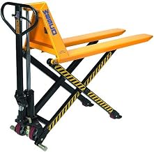 Wesco 272755 Manual High-Lift Telescoping Pallet Truck with Loop Handle, Polyurethane Wheels, 2200 lbs Load Capacity, 48-1/2" Height, 44-1/2" Length x 21" Width