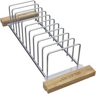 Elkay Stainless Steel 18-1/4" x 6-3/4" x 4-1/4" Drying Rack with Wood Handles