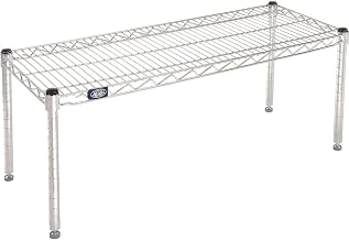 Chrome Wire Dunnage Rack by Nexel – Wire, Silver, Model P1436C