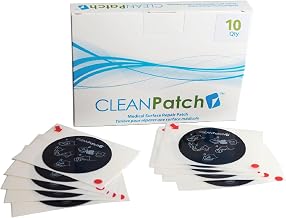 Diversey 11003 CLEANPatch Medical Surface Repair Patch for Hospital Beds & Stretchers, 2-Inch Round Patch (10 Patches), 1-Box