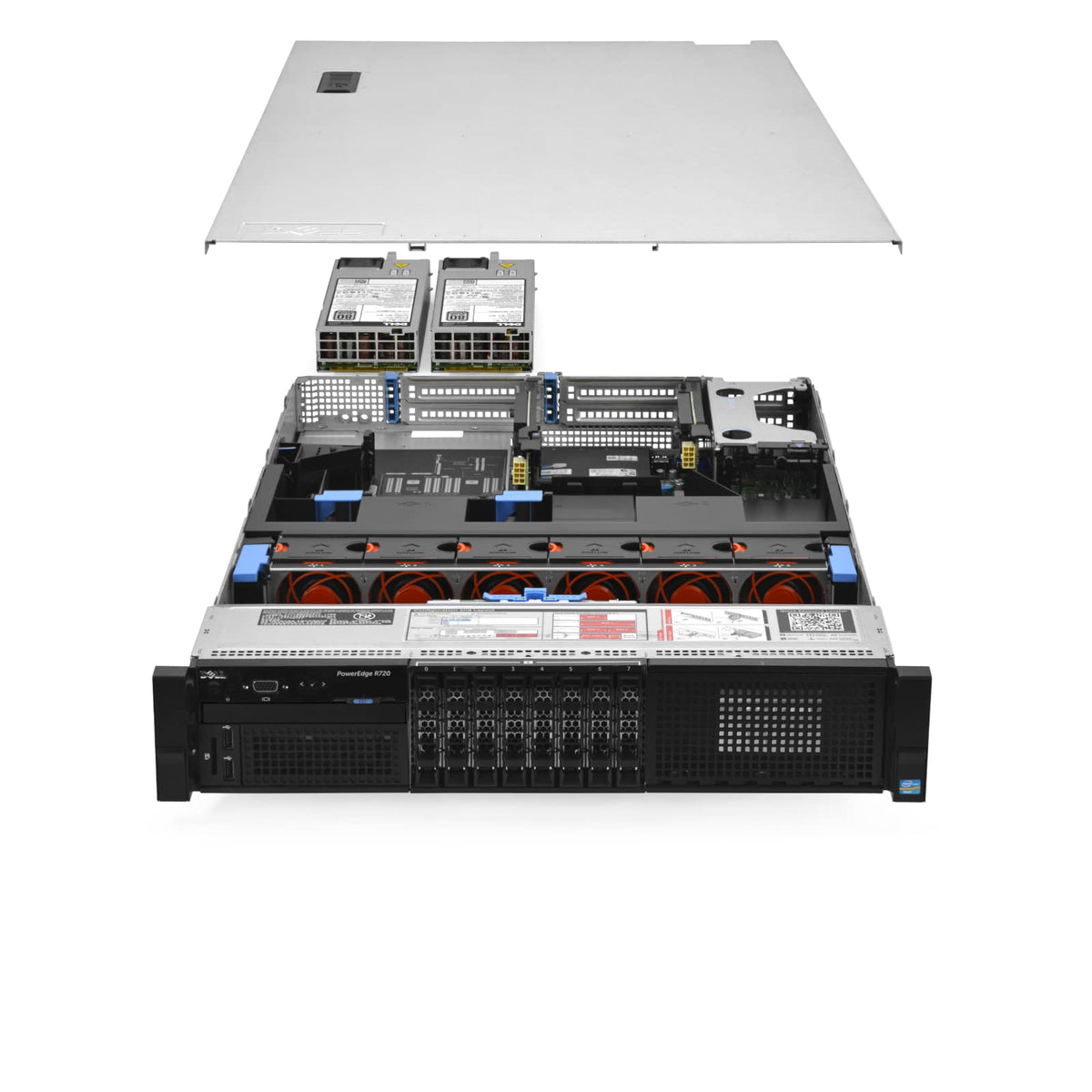 Dell R720 Server 2X E5-2690 2.90Ghz 16-Core 192GB H710 (Renewed) by PowerEdge – Commercial Grade