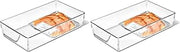 OXO Good Grips Fridge Organization Bin 8 in x 14 in - for Cheese, Meat, Fish and More (Pack of 2)