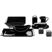 10 Strawberry Street Black / 40 PC / 1 Dinnerware Sets