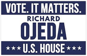 Richard Ojeda for Us House 2026 Sticker Car Bumper Election Matters Vote Race November Voting