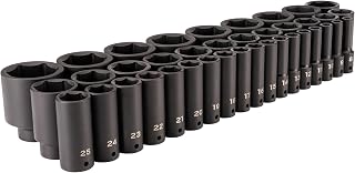 TEKTON 1/2 Inch Drive Impact Socket Set, 39-Piece | SID92011
