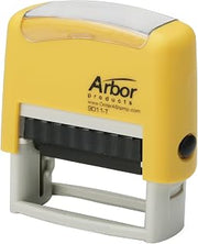 AbilityOne Pre-Inked Message Stamp - One-Color Title Stamp Completed, Blue Ink 7520-01-324-6955
