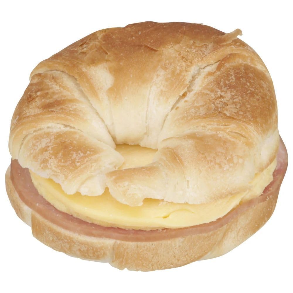 Ham Egg and Cheese Croissant Breakfast Sandwich by Jimmy Dean – 3.9 Ounce (Pack of 12), Pack of 12