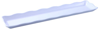 Deli Collection Scallop Edged Display Tray by Yanco – Melamine, White, Pack of 144, Model DC-6021W