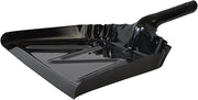 Janico 1092 Metal Dustpan, 12 Inch Opening, Black