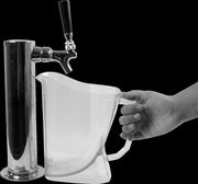 Carlisle FoodService Products Perfect Pour Shatter-Resistant Beer Pitcher by San Jamar – 60 Ounces, Glass, Tan, Model PPP60