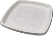 PacknWood 210APUR4732 -rectangular disposable plates -disposable plate rectangle sugarcane - sugarcane rectangle dish - disposable rectangle dish sugarcane - 17.7 * 12" - Case of 24