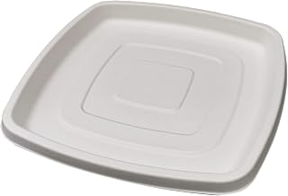 PacknWood 210APUR4732 -rectangular disposable plates -disposable plate rectangle sugarcane - sugarcane rectangle dish - disposable rectangle dish sugarcane - 17.7 * 12" - Case of 24