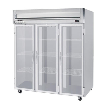 Beverage-Air HFS3-5G 78" Horizon Series Three Section Glass Door Reach-In Freezer 74 cu.ft. Capacity Stainless Steel Front Gray Painted Sides and Stainless Steel by Beverage Air –