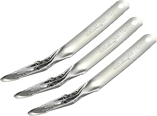 Bostitch Office Premium Staple Remover Tool, All Metal, Pack of 3 | No Tear Push-Style Staple Puller, Chrome, Staple Remover Tool for Home & School
