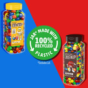 Milk Chocolate and Peanut Bulk Candy Jars by M&M's – Bite Size (Pack of 2), Pack of 4