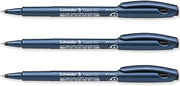Schneider Topball 857 Rollerball Pen 0.6mm Metal Tip, Black Pack of 3 | 0.6mm Writing Line, Smooth Rolling Tip, Recycled Plastic Barrel, For Home, Work & Office Use