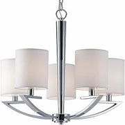 Canarm ICH425A05CH Milano 5-Light Chandelier, Chrome
