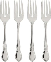 Oneida Chateau Salad Forks Silverware Set for 4, Flatware | mirror finish, dishwasher safe | cutlery set for kitchen and dining, utensil set, wedding silverware, heavy duty
