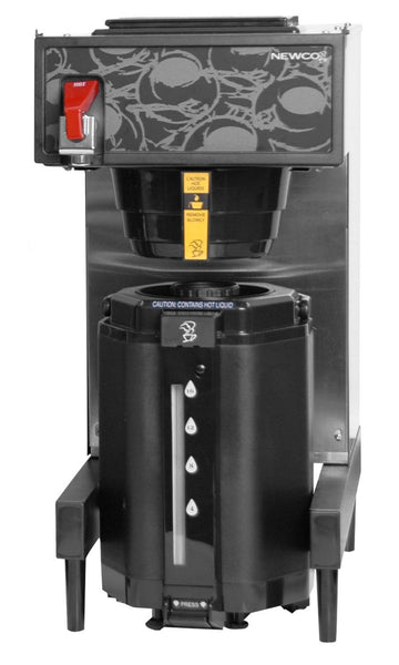 NK-LDAF Automatic Thermal Dispenser Brewer - Low Profile by Newco – Black, Silver