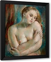ArtDirect Nu à la boucle d’oreille (circa 1930) Custom Framed Art Print Giclee Print or Canvas Options with Various Sizes and Customization by Vera Rockline
