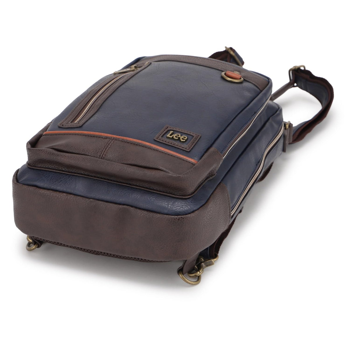 320-3151-01 Men's Body Bag by Lee – One Size, ポリウレタン (PU), Black, Model lee3151-zai-black