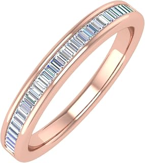 14K Gold Channel Set Baguette Diamond Wedding Band (1/4 carat)