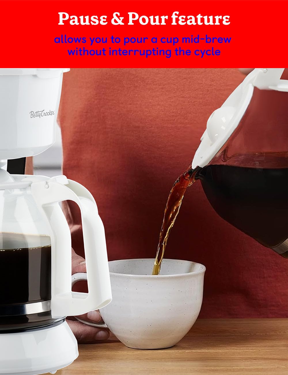 Betty Crocker White / 12-Cup / 60.0 ounces Coffee Machines