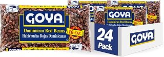Goya Foods Dominican Red Beans, Dry, 16 Ounce (Pack of 24)