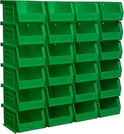 Akro-Mils 30210 AkroBins Plastic Storage Bins, 5"x4"x3", Green, 24-Pack