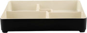 Elite Global Solutions 10 3/4" Black/Beige Karma Melamine Box | Dishwasher safe, Shatterproof