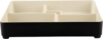 Elite Global Solutions 10 3/4" Black/Beige Karma Melamine Box | Dishwasher safe, Shatterproof