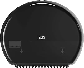 Tork Mini Jumbo Toilet Paper Roll Dispenser Black T2, 555028A