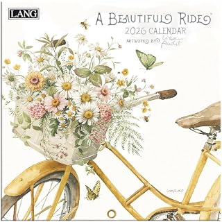 Lang, Beautiful Ride 2026 Mini Wall Calendar, 7'' X 7'', 12-Month Calendar with Stapled Binding